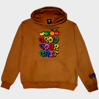 Grow Your Grit Sportswear fleece Caramel-Brown.