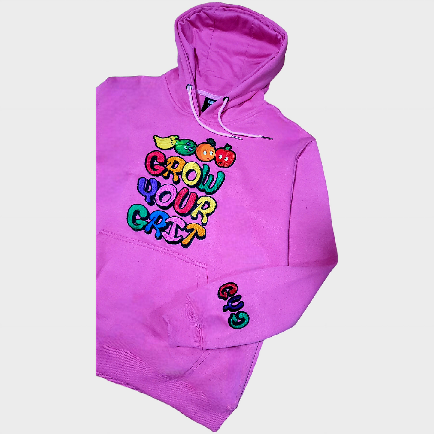 Grow Your Grit Sportswear fleece Rose-Pink.