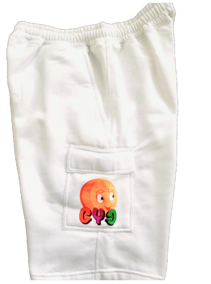 Grow Your Grit (GYG) White cargo shorts - GYG