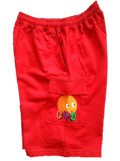 Grow Your Grit (GYG) red cargo shorts - GYG