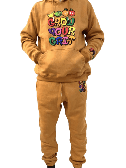 GYG Sportswear fleece Caramel-Brown Joggers - GYG