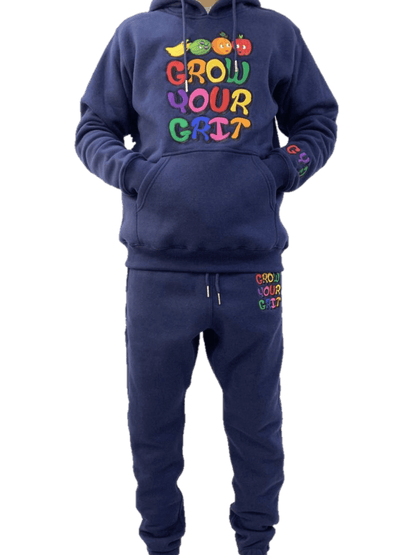 Grow Your Grit Sportswear fleece Mid-night Blue Joggers 